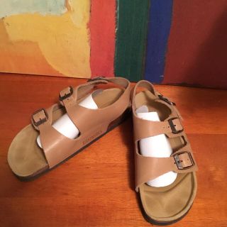 ビルケンシュトック(BIRKENSTOCK)のすい様専用レア日本未発売ビルケンシュトック ミラノ34キャメル本革(サンダル)