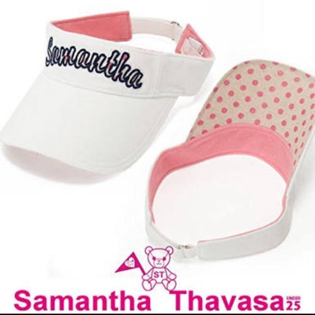 Samantha Thavasa(サマンサタバサ)のSamantha Thavasa サンバイザー スポーツ/アウトドアのゴルフ(その他)の商品写真