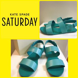 ケイトスペードサタデー(KATE SPADE SATURDAY)の美品♡ケイトスペードサタデー♡ターコイズ ストラップ サンダル♡(サンダル)