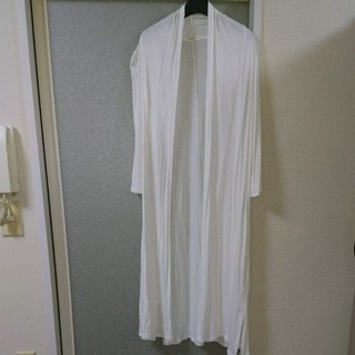 ショコラフィネローブ(chocol raffine robe)のオフホワイトロングカーディガン(カーディガン)
