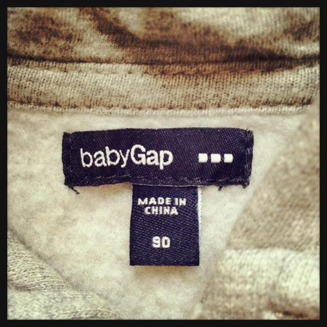 babyGAP(ベビーギャップ)の【送込】Baby Gapクマさんパーカー キッズ/ベビー/マタニティのキッズ服女の子用(90cm~)(その他)の商品写真