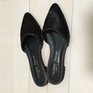 イエナ(IENA)の💗carmensalas💗ハラコ調スリッパミュール👠(ミュール)