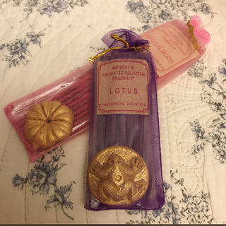 お香♡ピンク♡ゴールドのお香置き 紫、カエルのお香置き♡(お香/香炉)