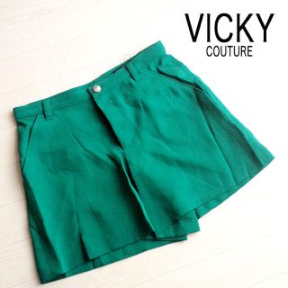 ビッキー(VICKY)の新品 サイズ1 VICKY ビッキー ショートパンツ グリーン(ショートパンツ)