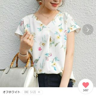 シップスフォーウィメン(SHIPS for women)のSHIPS for woman	フラワープリントショートスリーブブラウス(シャツ/ブラウス(半袖/袖なし))