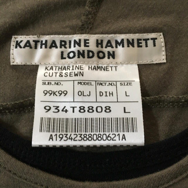 KATHARINE HAMNETT(キャサリンハムネット)のKATHARINE HAMNETT 長袖 Tシャツ 訳あり メンズのトップス(Tシャツ/カットソー(七分/長袖))の商品写真