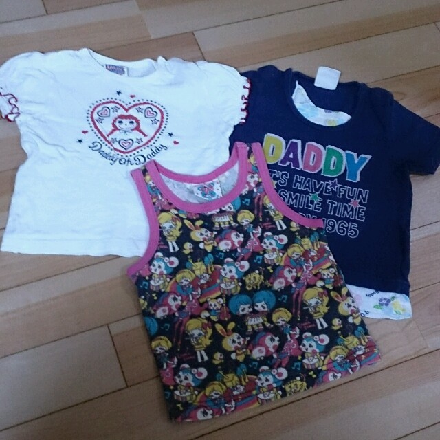 daddy oh daddy(ダディオーダディー)のダディ＆バナ３点セット キッズ/ベビー/マタニティのキッズ服女の子用(90cm~)(その他)の商品写真