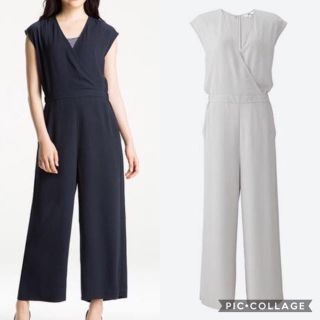 ユニクロ(UNIQLO)のUNIQLO☆ユニクロ☆カシュクールサロペット☆新品未使用タグ付き２色まとめ売り(サロペット/オーバーオール)