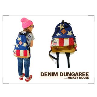 デニムダンガリー(DENIM DUNGAREE)のデニム&ダンガリー ☆mickey☆リメイクリュック Mサイズ(リュックサック)