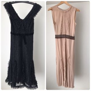 プラダ ひざ丈ワンピース(レディース)(ベージュ系)の通販 21点 プラダ ひざ丈ワンピース(レディース)(ベージュ系)の通販 21点