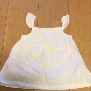 ザラキッズ(ZARA KIDS)のZARA ベビーガール 白トップス(Tシャツ/カットソー)