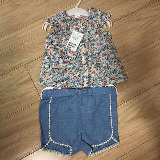 エイチアンドエム(H&M)の新品☆ 花柄 セットアップ(シャツ/カットソー)