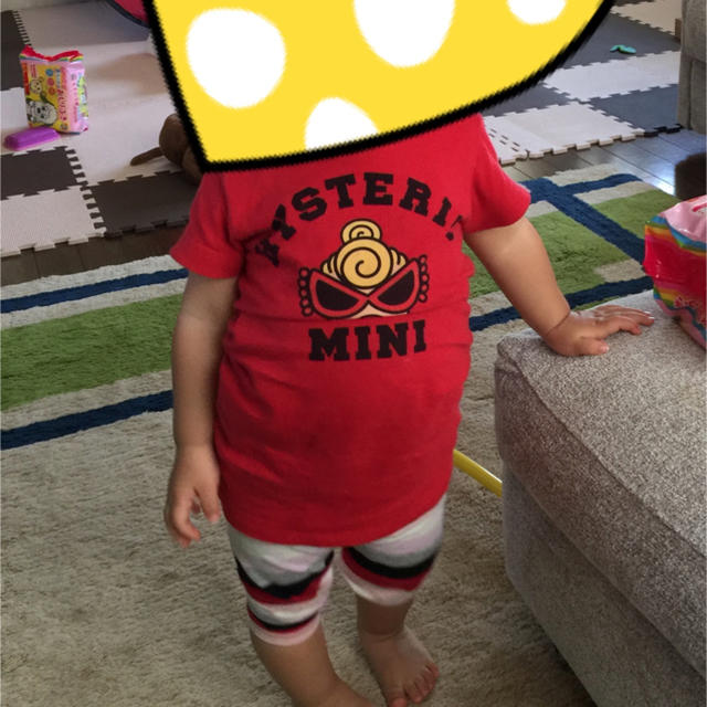 HYSTERIC MINI(ヒステリックミニ)のヒステリックミニ  ロングT ワンピース 80㎝ キッズ/ベビー/マタニティのベビー服(~85cm)(Ｔシャツ)の商品写真