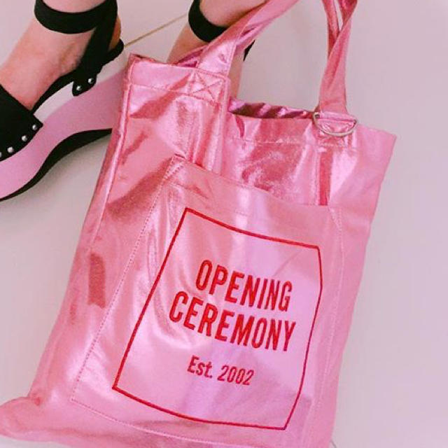 OPENING CEREMONY(オープニングセレモニー)のppp様専用 openingceremony  新作トート ピンク レディースのバッグ(トートバッグ)の商品写真