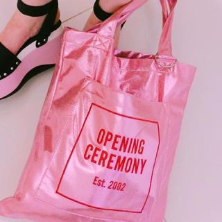 オープニングセレモニー(OPENING CEREMONY)のppp様専用 openingceremony  新作トート ピンク(トートバッグ)