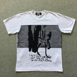 コムデギャルソン(COMME des GARCONS)のblackmarket  ブラックマーケットコムデギャルソン 半袖Tシャツ 白M(Tシャツ/カットソー(半袖/袖なし))