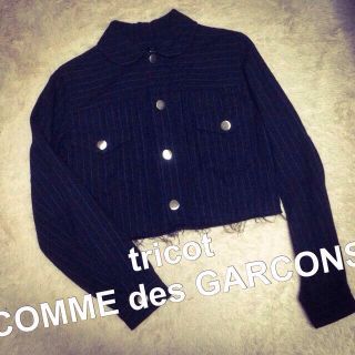 コムデギャルソン(COMME des GARCONS)のtricot 丸衿ショート丈JK(ブルゾン)