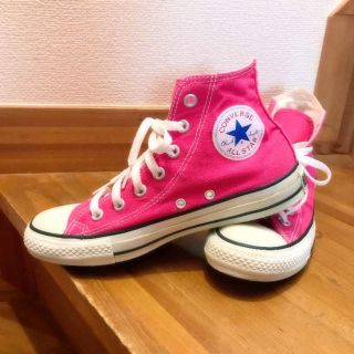 コンバース(CONVERSE)のコンバース✧ハイカット✧スニーカー✧ピンク✧CONVERSE(スニーカー)