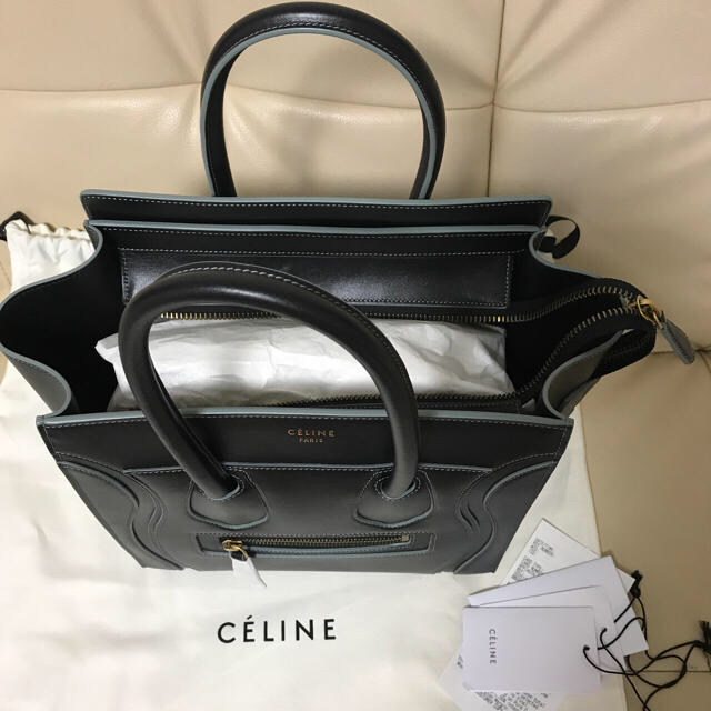 celine   専用＊セリーヌ ラゲージ マイクロ ブラック×ゴールドの通販