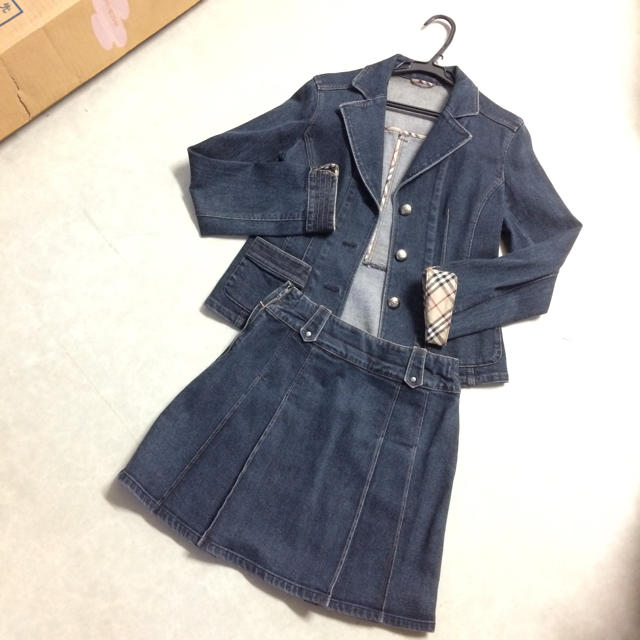 BURBERRY(バーバリー)のバーバリー デニム生地 セット キッズ/ベビー/マタニティのキッズ服女の子用(90cm~)(その他)の商品写真