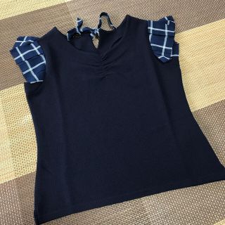 マジェスティックレゴン(MAJESTIC LEGON)の専用♡新品 タグ 付 MAJESTIC LEGON カットソー S ネイビー(カットソー(半袖/袖なし))