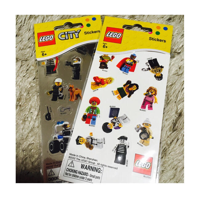 レゴ LEGO ミニフィグ シール CITY エンタメ/ホビーのおもちゃ/ぬいぐるみ(キャラクターグッズ)の商品写真