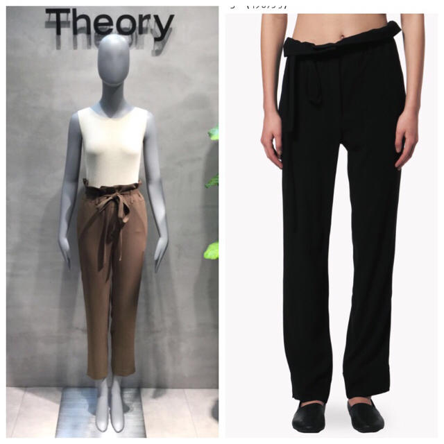 Theory 17prefall ペーパーバッグパンツ オンライン店舗販売中レディース