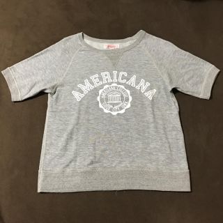 アメリカーナ(AMERICANA)のAmericana 半袖スエット(Tシャツ(半袖/袖なし))