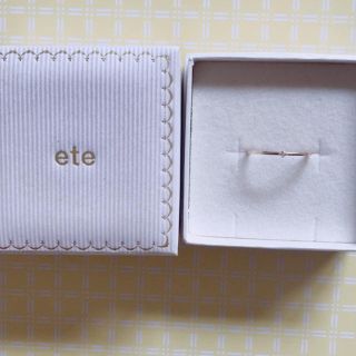 エテ(ete)のete＊K10/ダイヤ0.01ct/12号リング(リング(指輪))