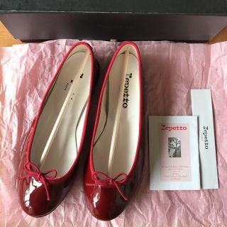 レペット(repetto)のかのんママ様専用 レペット  37  レッド 美品(バレエシューズ)