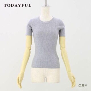 トゥデイフル(TODAYFUL)のTODAYFUL 半袖リブニット(カットソー(半袖/袖なし))