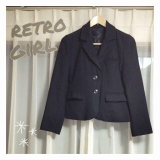 レトロガール(RETRO GIRL)の定番☆黒ジャケット(テーラードジャケット)