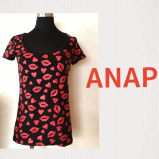 アナップ(ANAP)のANAP★リップ柄Tシャツ(Tシャツ(半袖/袖なし))