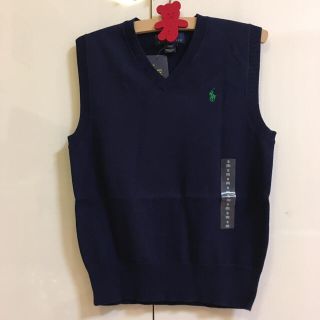 ポロラルフローレン(POLO RALPH LAUREN)の☆新品☆ポロ ラルフローレン コットンベスト  S ８  140cm(ニット)