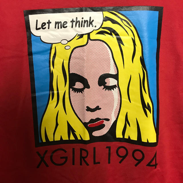X-girl(エックスガール)のx-girl  Tシャツ 赤 レディースのトップス(Tシャツ(半袖/袖なし))の商品写真