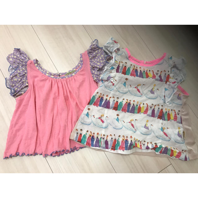 fafa(フェフェ)のフェフェ トップス二枚セット キッズ/ベビー/マタニティのキッズ服女の子用(90cm~)(Tシャツ/カットソー)の商品写真