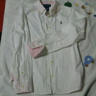 ラルフローレン(Ralph Lauren)のラルフローレン  白ボタンダウンシャツ  120cm(ブラウス)