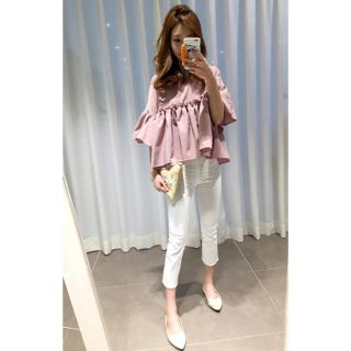 ザラ(ZARA)のminsshopシャーリングトップス(シャツ/ブラウス(長袖/七分))