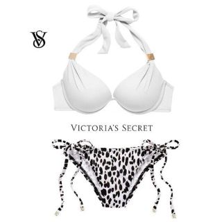 ヴィクトリアズシークレット(Victoria's Secret)の新品(34A/S)victoria'ssecretプッシュUPホルタービキニ(水着)