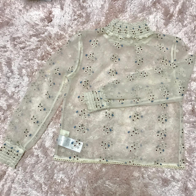 Lily Brown(リリーブラウン)の小花刺繍ブラウス レディースのトップス(シャツ/ブラウス(長袖/七分))の商品写真