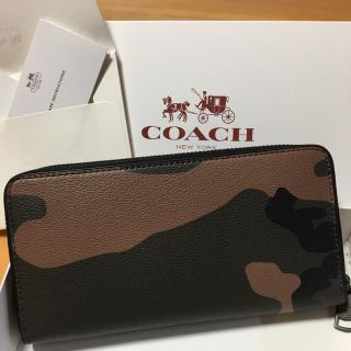 コーチ(COACH)の新品☆コーチ【COACH 長財布】お洒落なカモフラ(長財布)