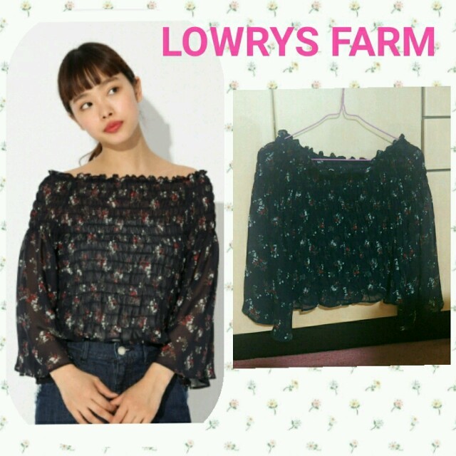 LOWRYS FARM(ローリーズファーム)の今季ローリーズ*シャーリングブラウス7部袖 レディースのトップス(シャツ/ブラウス(長袖/七分))の商品写真