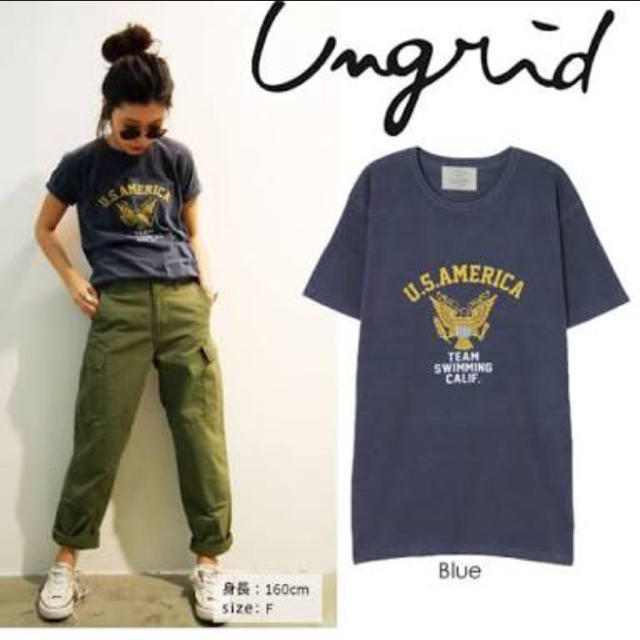 Ungrid(アングリッド)のungrid☆u.s AMERICAプリントtee レディースのトップス(Tシャツ(半袖/袖なし))の商品写真