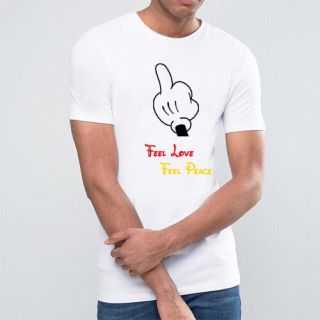 ロンハーマン(Ron Herman)のライズリヴァレンス バック11スター feel love Tシャツ wht(Tシャツ/カットソー(半袖/袖なし))