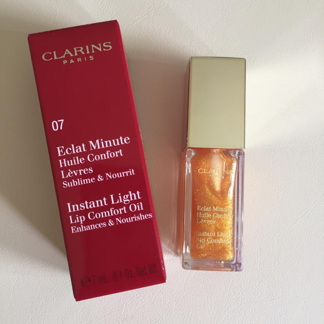 CLARINS(クラランス)の新品 クラランス リップオイル 07 ハニーグラム コスメ/美容のベースメイク/化粧品(リップグロス)の商品写真