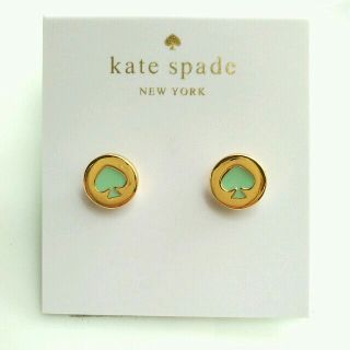 ケイトスペードニューヨーク(kate spade new york)のkate spade ケイトスペード ピアス　ペパーミントグリーン(ピアス)