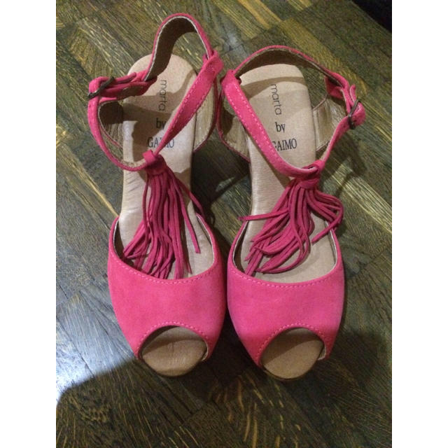 スペイン製 ピンクサンダル レディースの靴/シューズ(サンダル)の商品写真