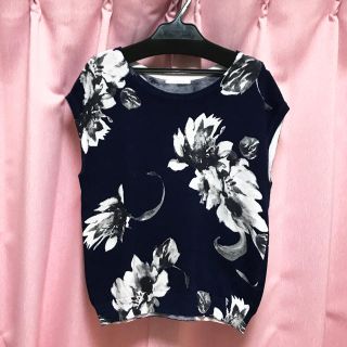 リリディア(Lilidia)のLilidia❁フラワーニットTops(カットソー(半袖/袖なし))