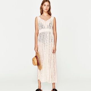 ザラ(ZARA)の新品♡ZARA ザラ zara レース ロング マキシ ワンピース(ロングワンピース/マキシワンピース)