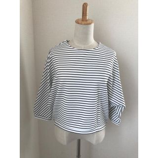 ダブルクローゼット(w closet)のWcloset  ブラウス ボーダー柄 新品(シャツ/ブラウス(長袖/七分))